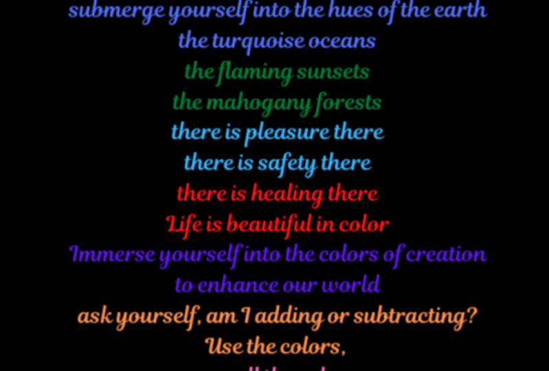 Visual Poetry: Life Is Beautiful In Color