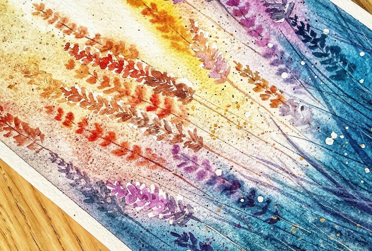 Lavender field - student project