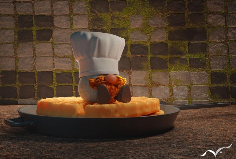 The lonely chef