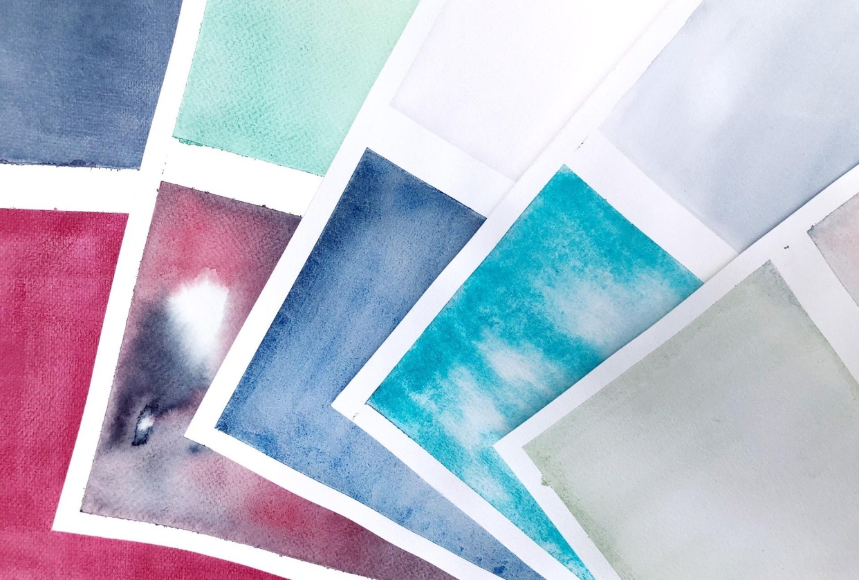 Moody Watercolor Washes - student project