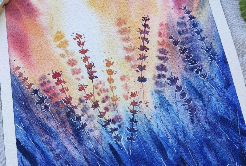 Watercolor Lavender