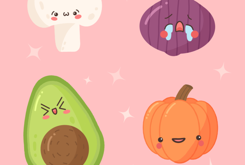 Nettes Gemüse Kawaii