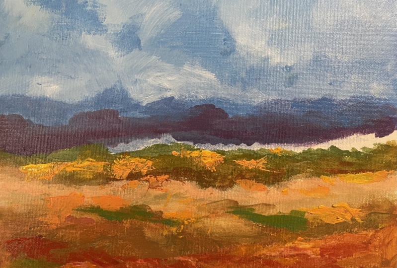 Colorful Landscape inspired by George-Daniel Tudorache