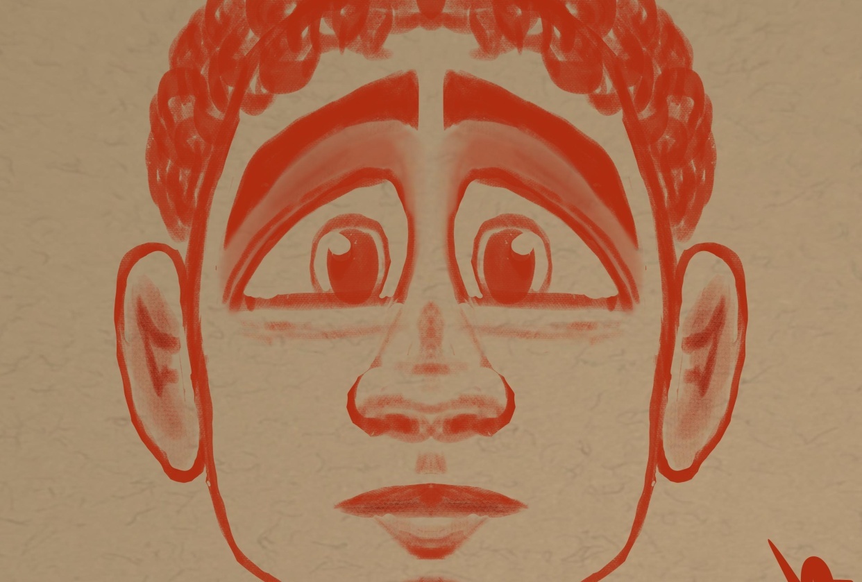 Male Face - Symmetry - student project