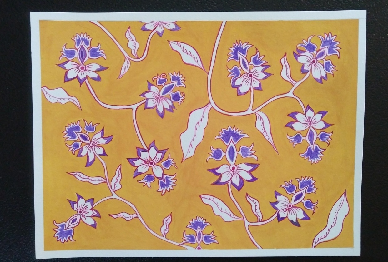 Indian Floral Pattern - student project
