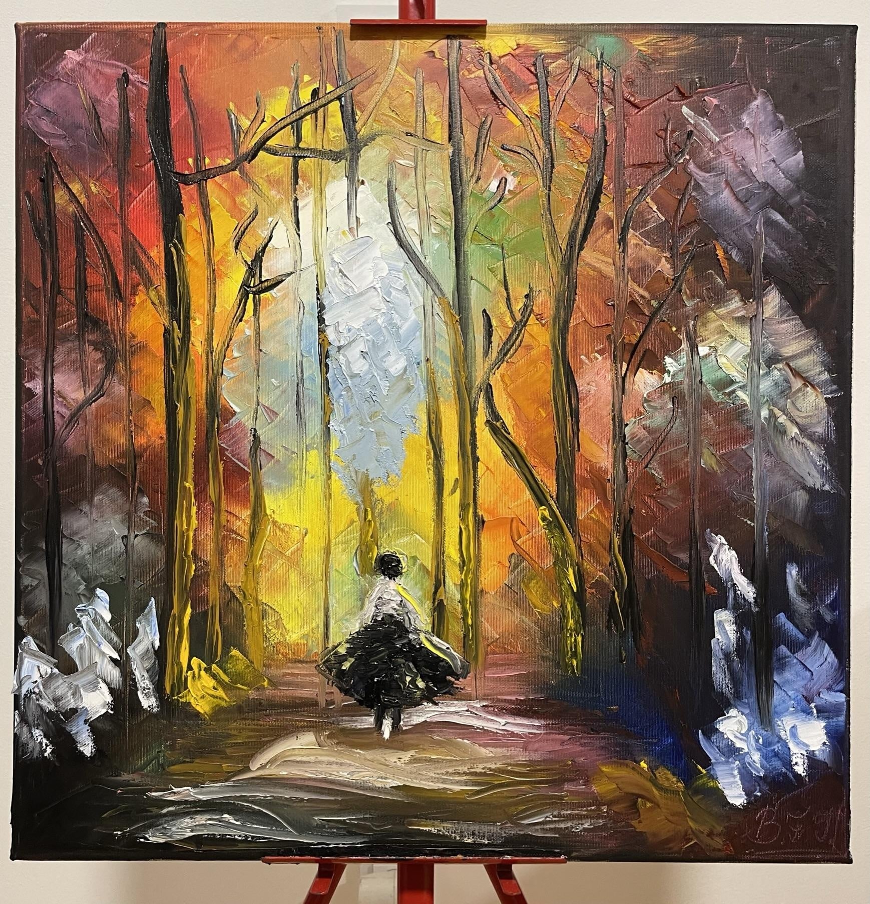 Clearing in the autumn forest - student project