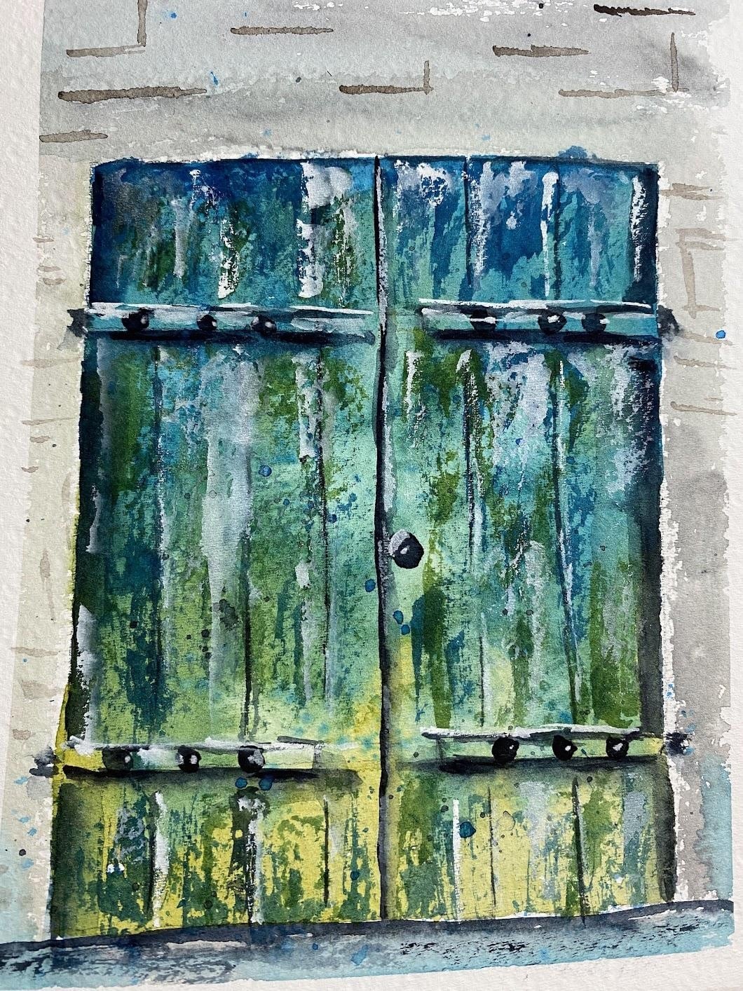 Green Blue Door - student project