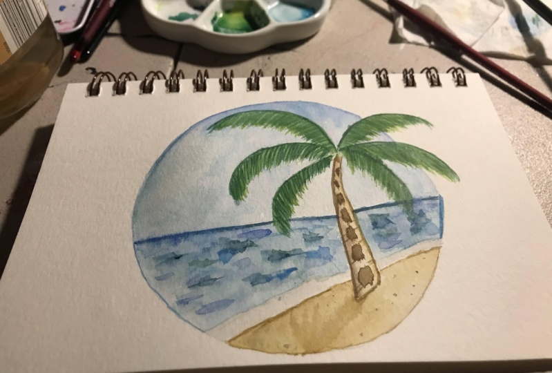 Palm Tree on the Beach