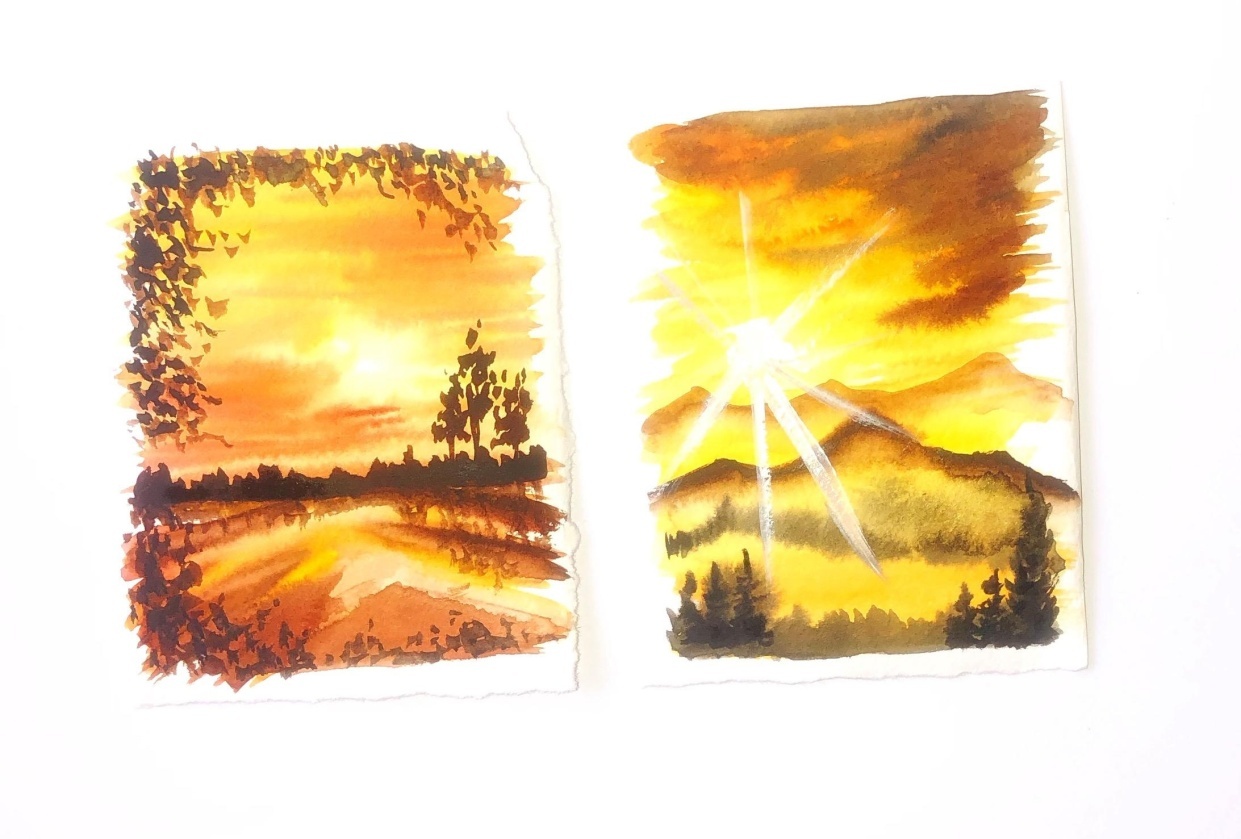Golden hour landscapes - student project