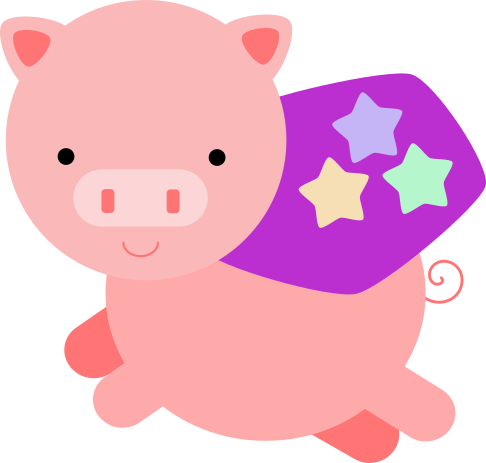 Super Cute Pig - student project