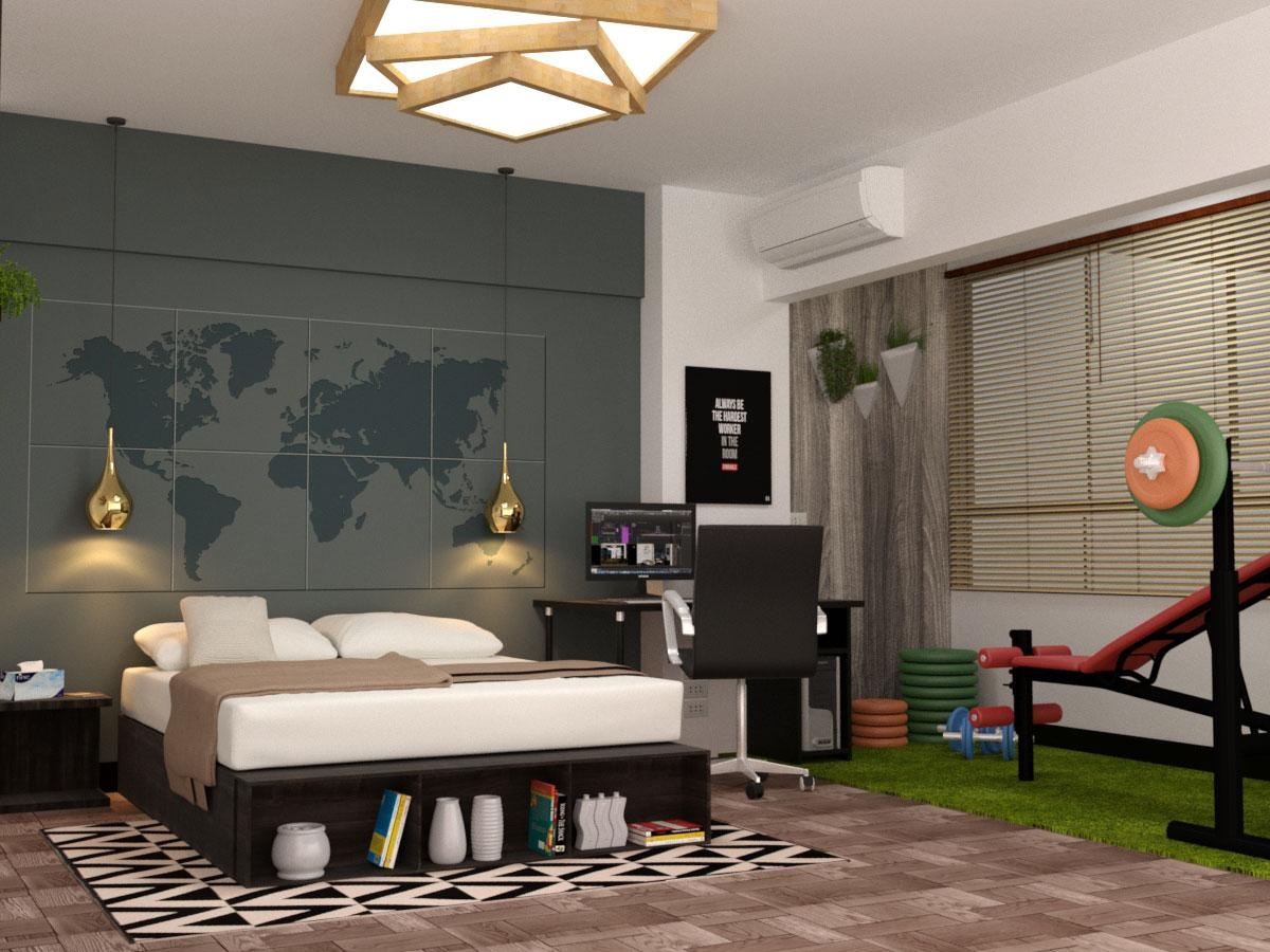 3D room design - student project