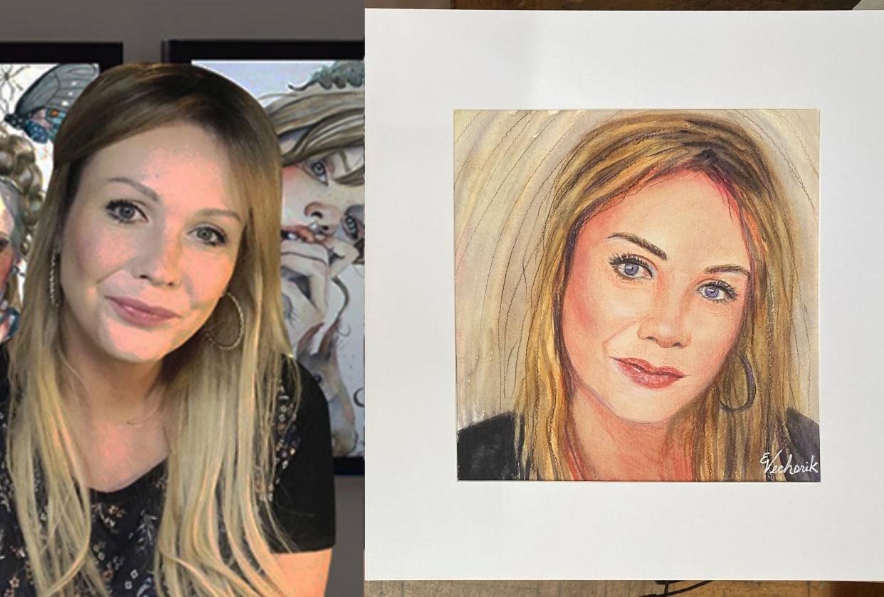 Fiona 2022 and again 2024 portrait - student project
