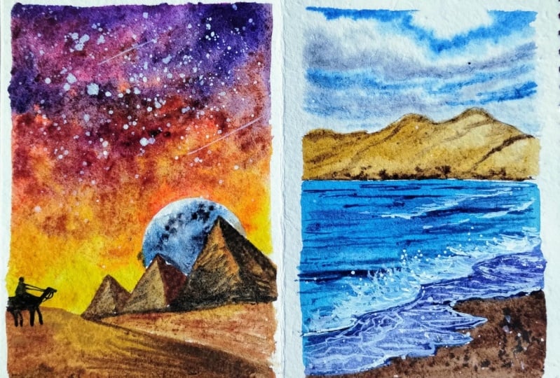 7 day desertscape with Nilam