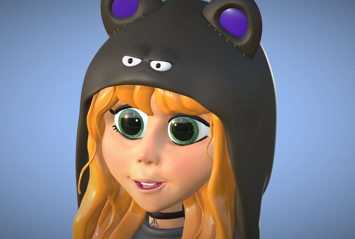 Girl 3d - student project