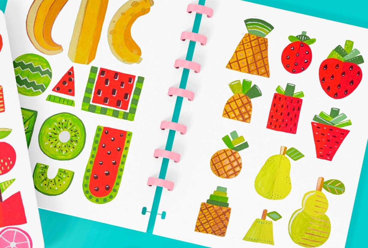 Stylized Tropical Fruits - student project