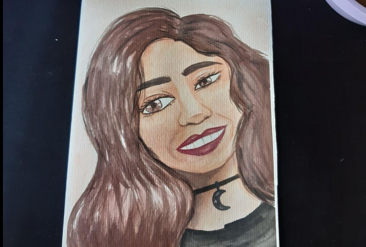 Retrato realizado no decorrer da aula - student project