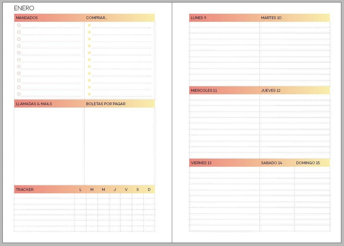 my first ever planner - student project