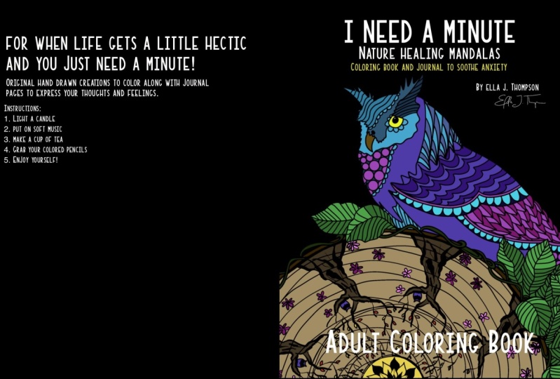 Coloring Book cover project completed and published!