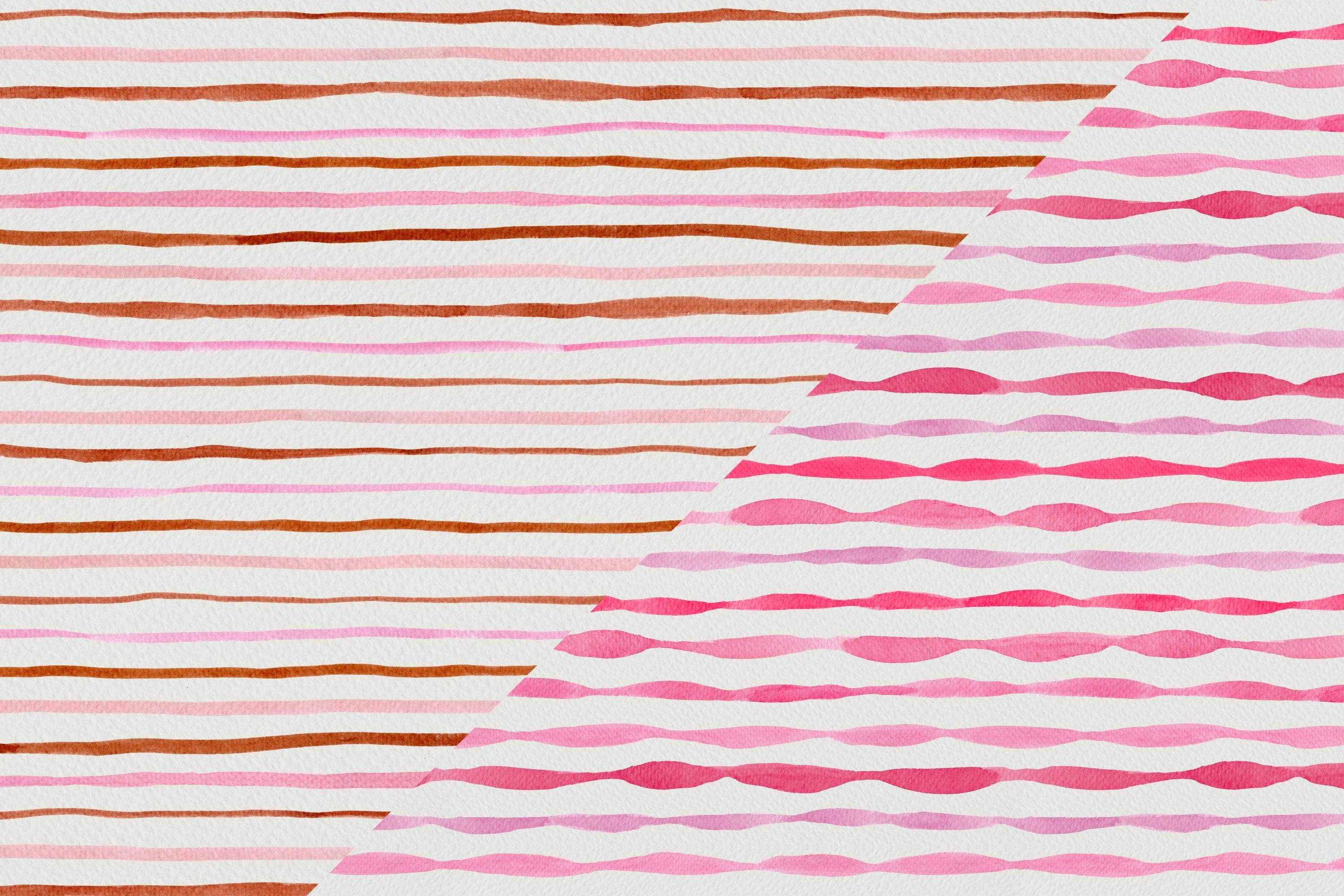 Watercolour Stripes - student project