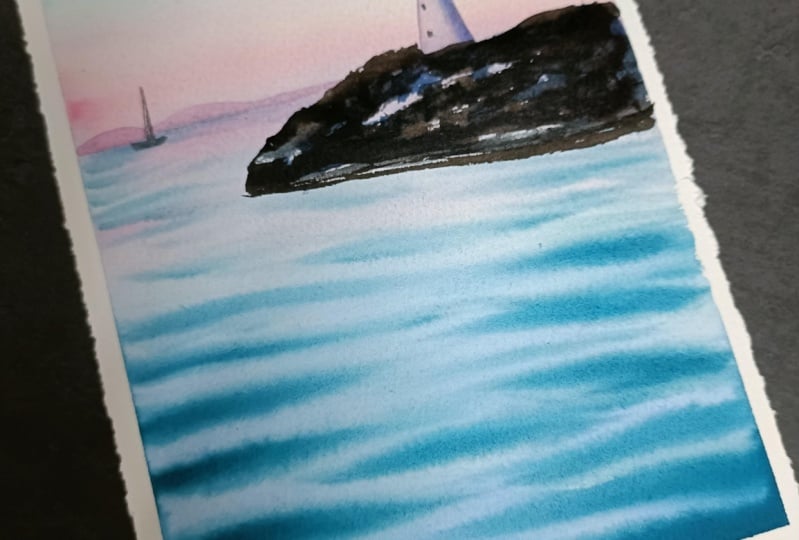 Effortless Watercolor seascapes