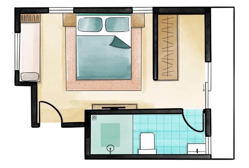 Interior sketch in procreate