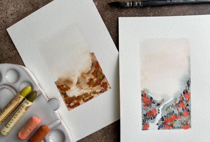 Floral Fields - Create Enchanting Landscapes with Watercolor and Pastels