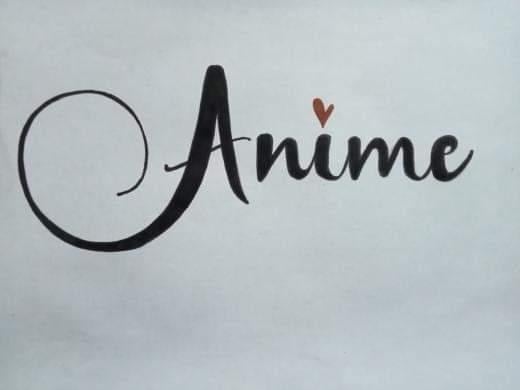 My first Word of Calligraphy - student project