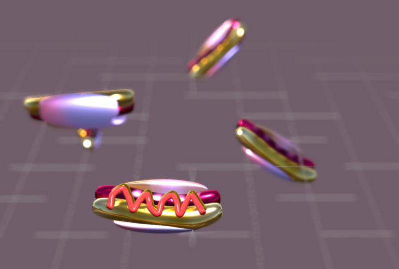 Metaverse 3D Hot Dog