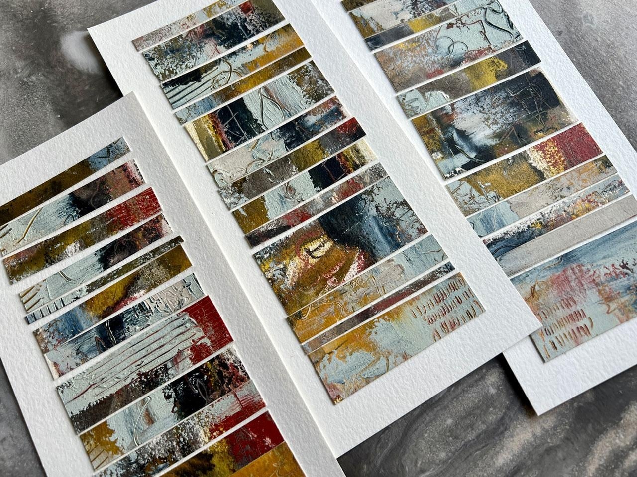 Junk Art Collage Abstracts - Creating New Art from Old Art You Don't Love