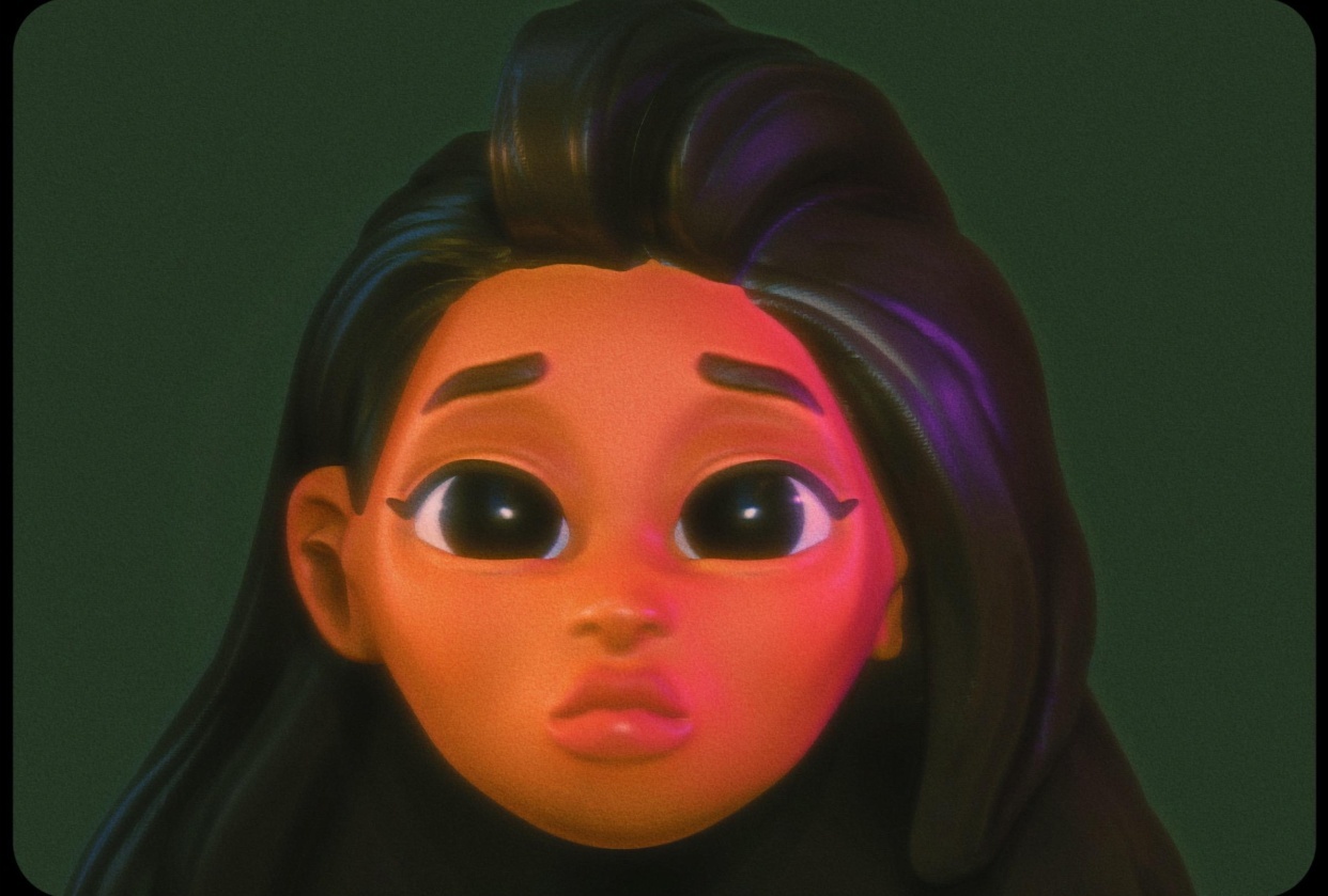 3D Girl Head - student project