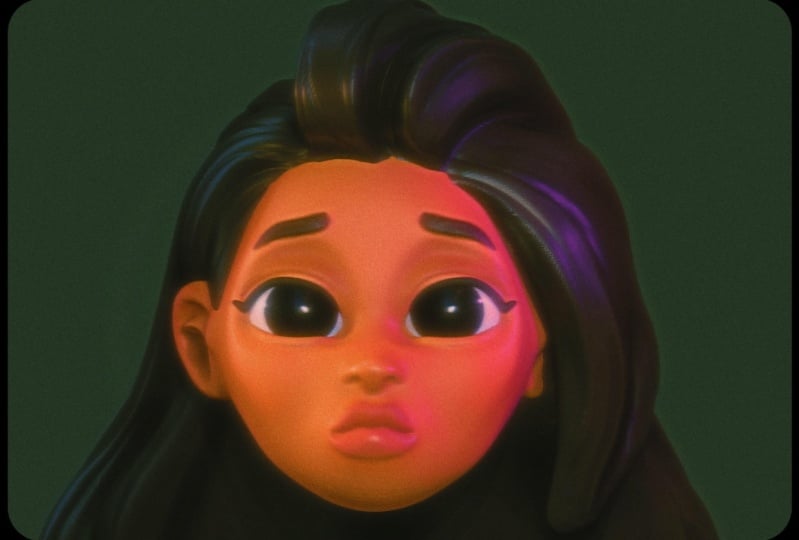 3D Girl Head
