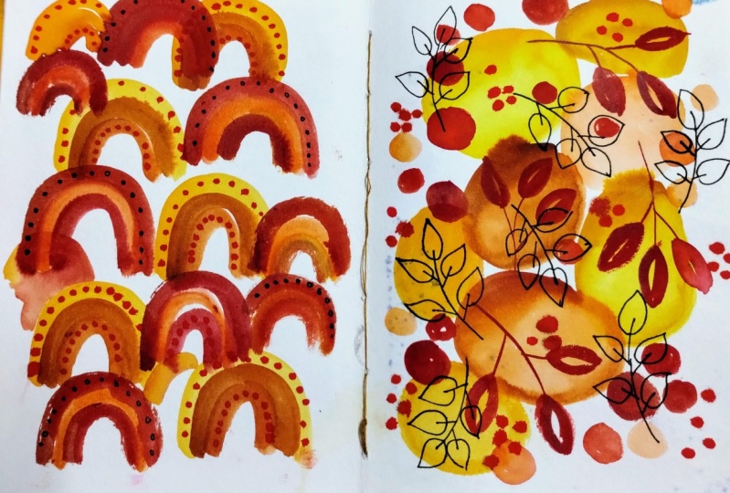 Sketchbook exploration with Vinita