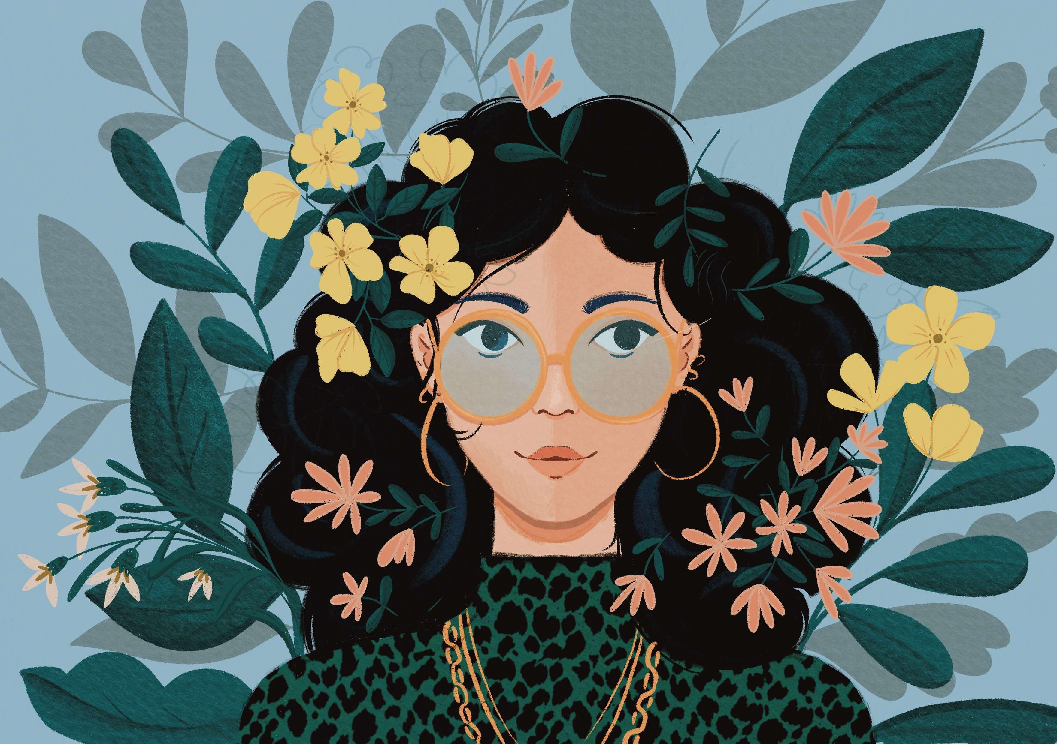 Botanical lady - student project