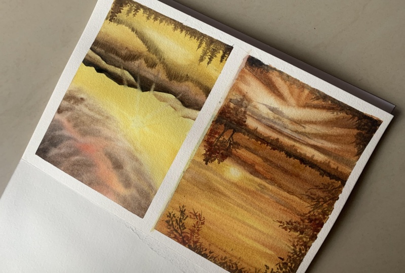 Golden hour landscape
