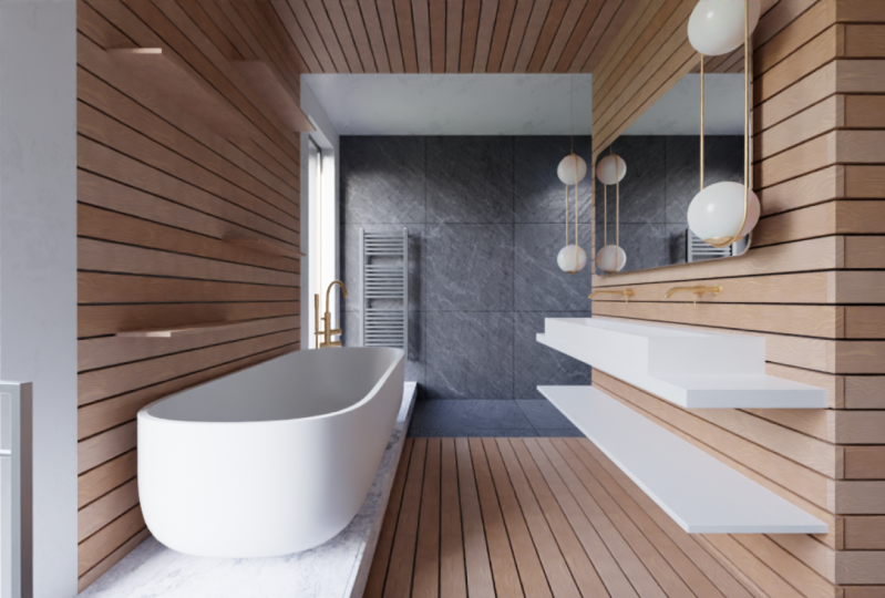 Archviz. Bathroom modeling
