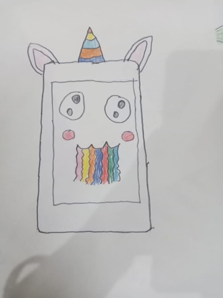 Cute Unicorn mobile phone - student project