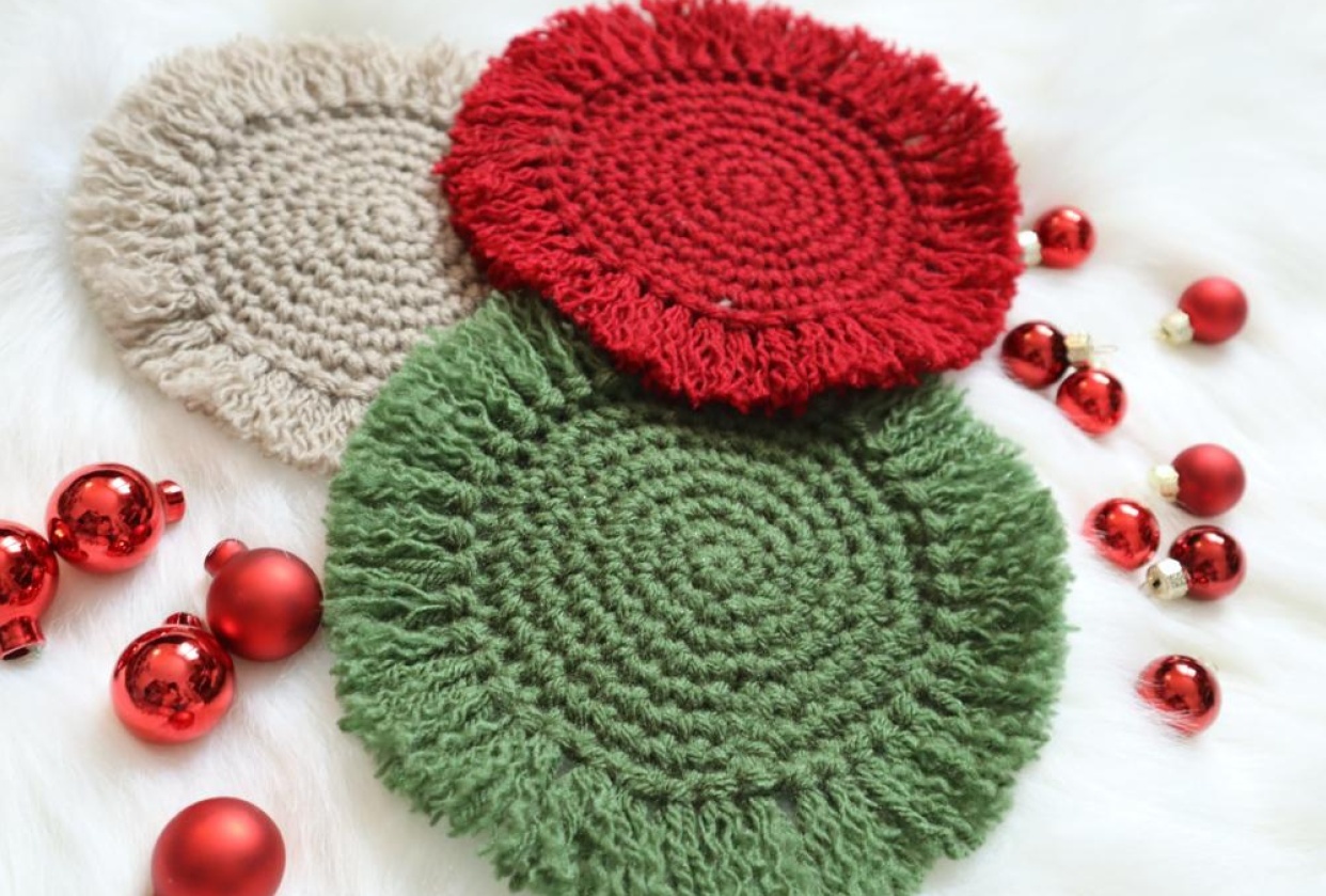 Trendy Cotton Coasters - student project