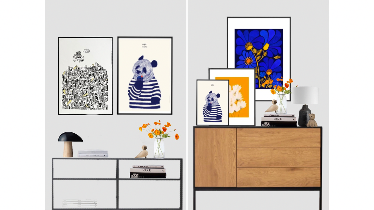 Moodboard in scale