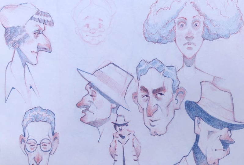 A bunch of face studies