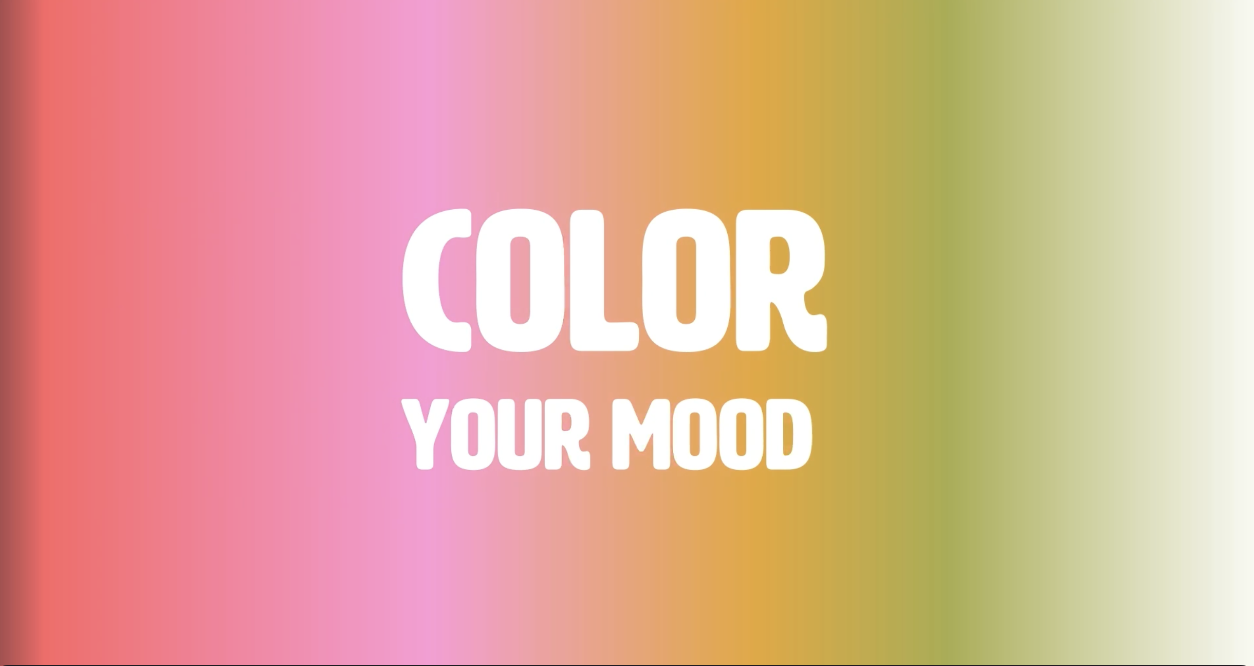 Color your mood! - student project