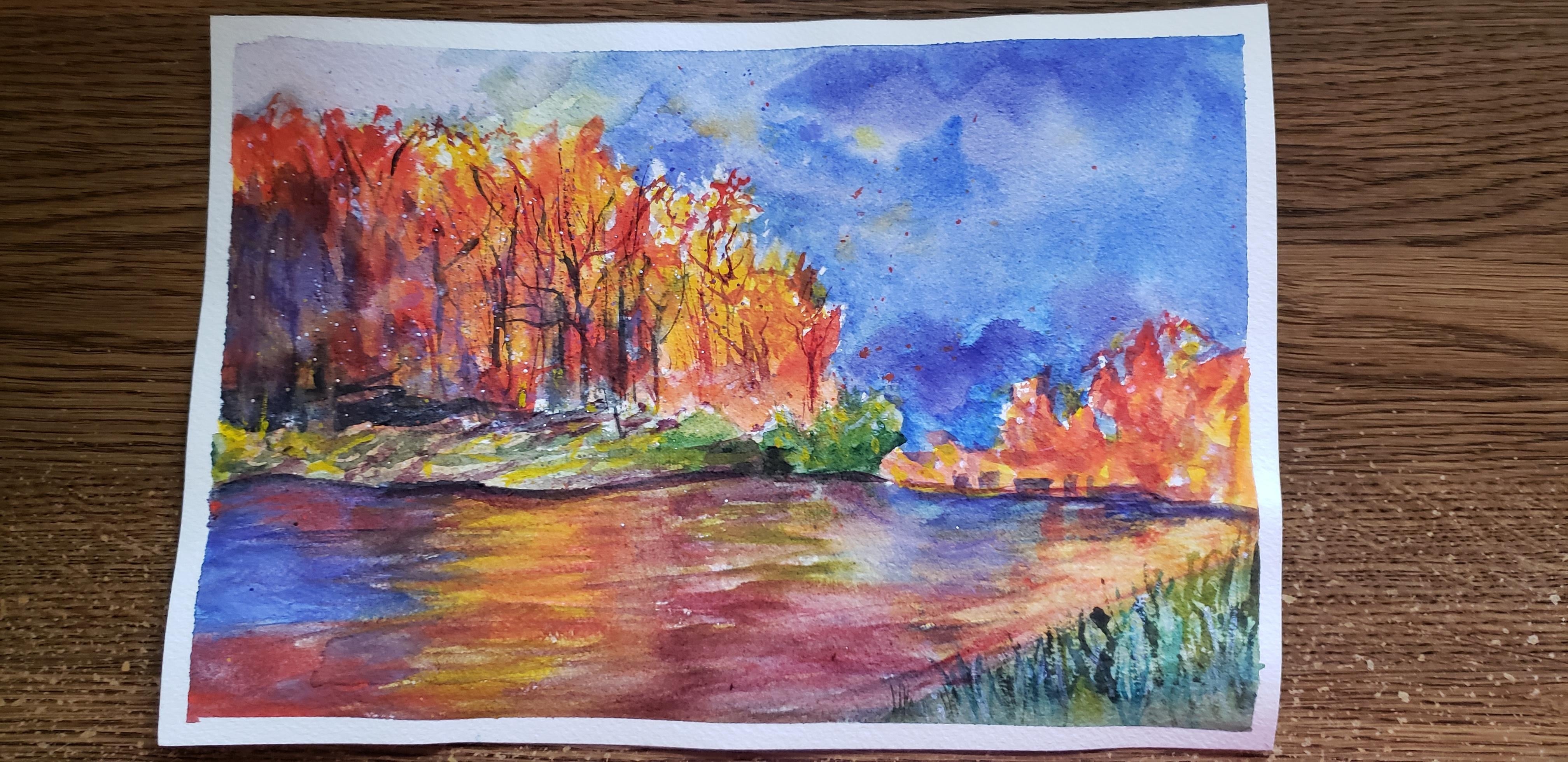 Autum landscape - student project