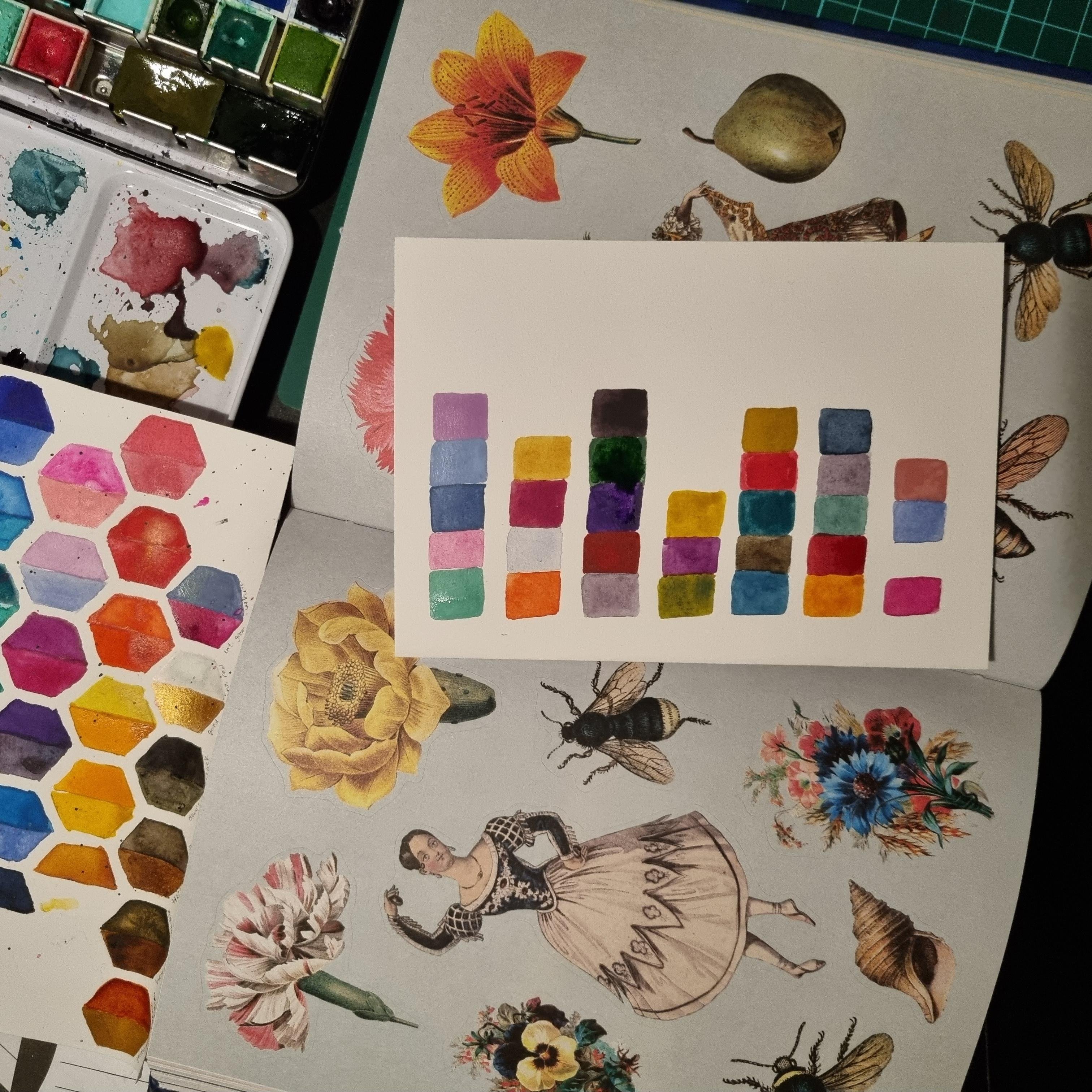 Vintage colour palette - student project