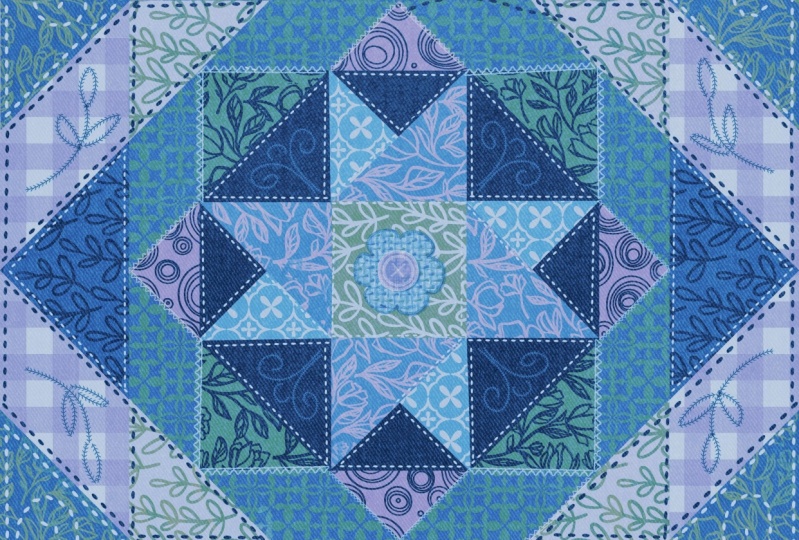 Caroline Hernasy Lilac Quilt Square
