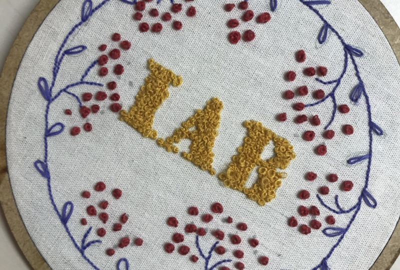 Knotted Monogram Hoop: Learn to Stitch French Knots & Colonial Knots