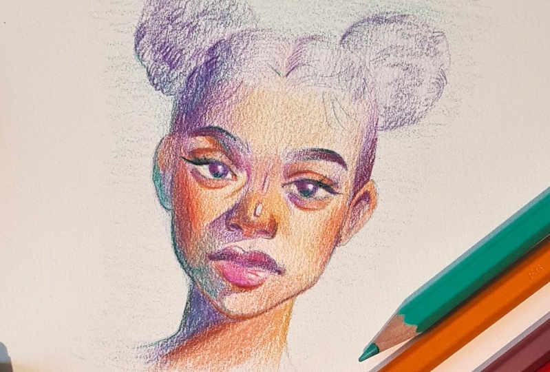 Color Pencils Portrait