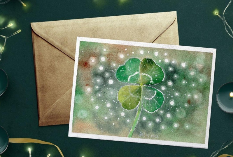 Clover in Watercolor