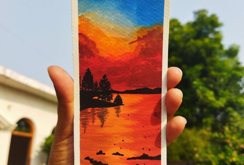 Gouache 30 bookmarks