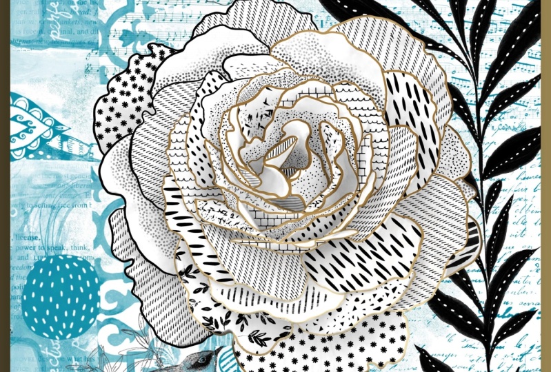 Floral Inking