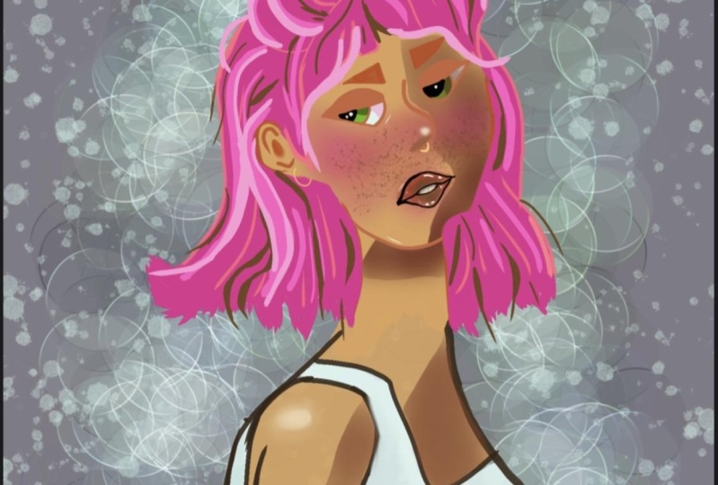 “Bonnie” girl drawing