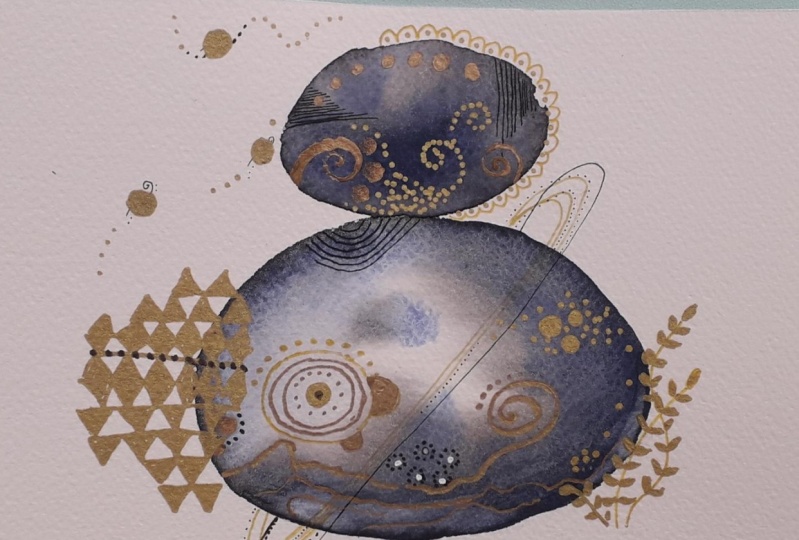 Gold and ink